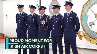 Sky's the limit for Irish Air Corps trainees awarded RAF wings for first time