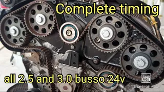 How to change Complete Timing Kit w Pump. Alfa Romeo 2.5 V6 and 3.0 V6 Busso 24v