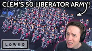 StarCraft 2: Clem's 50(!) LIBERATOR Army!