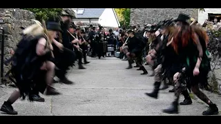 Beltane Border Morris at The Old Rydon Inn, Kingsteignton.  2 June 2022