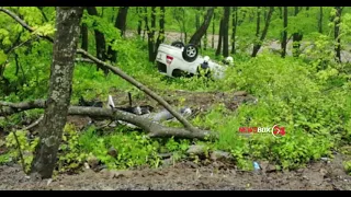 На Русском острове погиб водитель перевернувшейся машины "Хонда Одиссей"
