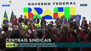 Reunião de Lula com Centrais Sindicais