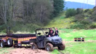 Polaris Ranger pulling a 4000lb Trailer