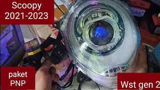 cara pasang biled Wst gen 2 di Scoopy 2021-2023 non leveling PNP LEED HID MOTOR