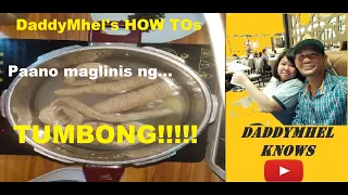 DADDYMHEL'S HOW TOs: Cleaning Pork Large Intestine/ Paano linisin ang TUMBONG ng baboy?