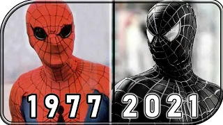 Evolution of SPIDER-MAN's Suits in Movies (1977-2021 spider-man no way home)