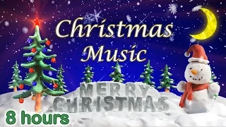 ☆ 8 HOURS ☆ CHRISTMAS MUSIC Instrumental ♫ CHRISTMAS CAROLS ☆ Christmas Songs Playlist ☆ Snowman ☆