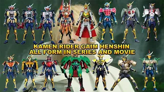 Kamen Rider Gaim Henshin All Form in Series and Movie - カメンライダーガイム変身| Kamen Rider : Gaim