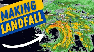 Hurricane Fiona making landfall in Puerto Rico