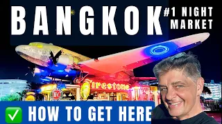 Best Bangkok Night Market!  How to get to Srinagarindra Train night market with new yellow line