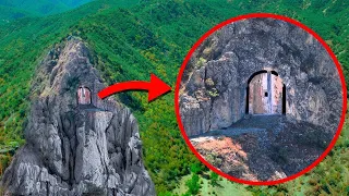 Drone Pilot Spots Mysterious Door In Mountain - Then He Goes Inside!