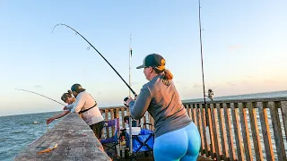 Fisherman gets taken on a WILD RIDE! Camping and Fishing Video