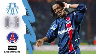 😱 LE SHOW RONALDINHO 😱 OM - PSG 0-3 / Ligue 1/ Saison 2002-2003 C+