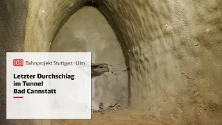 Letzter Durchschlag im Tunnel Bad Cannstatt