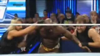 WWE Smackdown - 25/4/14 Roman Reigns Spear Titus O'Niel