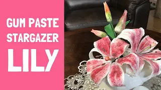 Ljiljan od gumpaste | How to make a Gumpaste Stargazer Lily