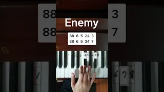 Imagine Dragons & JID - Enemy (Piano Tutorial)