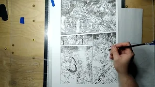 Manga Page Timelapse ClipStudio & Watercolor Giltheartist Heirs of Ashurado