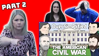 British Family Reacts | The American Civil War | Oversimplified | PART 2