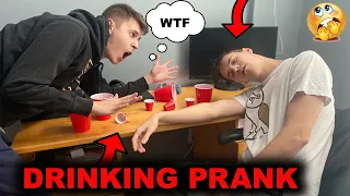 DRUNK PRANK ON TWIN BROTHER! REVENGE PRANK