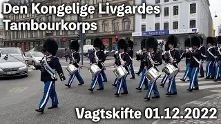 Den Kongelige Livgardes Tambourkorps | Vagtskifte 01.12.2022