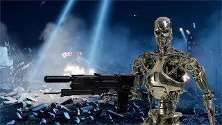 Full Metal Terminator Endoskeleton 1/6 Scale (Weapon & Base Review)