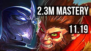 SHEN vs WUKONG (TOP) | 6/1/19, 2.3M mastery, 900+ games, Rank 10 Shen | NA Grandmaster | v11.19