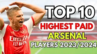 Top 10 ARSENAL Players Salaries (2023/24 Season)