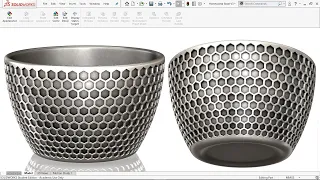 Exercise 52: How to make 'Honeycomb Bowl' in Solidworks 2018