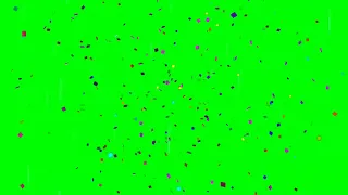 4K Green Screen Confetti Animation   Green Screen Effects