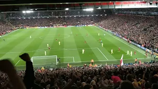 Liverpool 4 Barcelona 0 - Final whistle reaction - The Kop