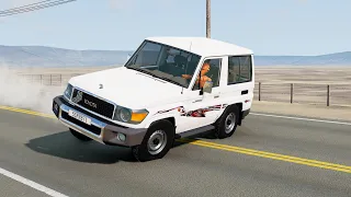 محاكي الحوادث : انقلاب السيارات بسرعة عالية 8# BeamNG drive