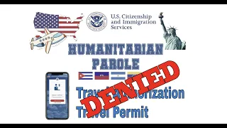 🇻🇪🇨🇺🇭🇹🇳🇮What to do if your travel authorization was denied? #parole #humanitarianparole #uscis #cbp