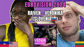 Raiven - Veronika Reaction (Music Video| Slovenia🇸🇮 Eurovision 2024)| FIRST TIME LISTENING TO RAIVEN