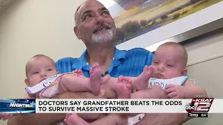 Video: SA man survives massive stroke to meet newborn grandbabies