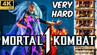 MK1 *DARK SINDEL* VERY HARD KLASSIC TOWER GAMEPLAY!! (SAREENA AS KAMEO) 4K 60 FPS NO ROUNDS LOST!!