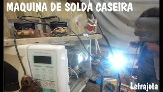 Maquina de solda caseira com transformador de micro ondas