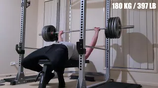 180 kg Bench press