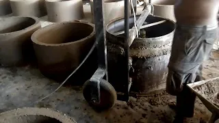 Fabricando manilha de concreto