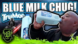 Chugging A 1/2 Gallon Of Star Wars Blue Milk