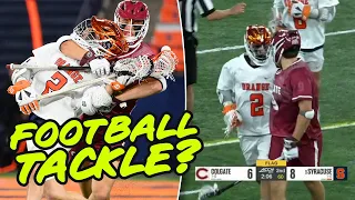 MOST PHYSICAL Moments From Brutal 2024 Syracuse-Colgate Lacrosse Game