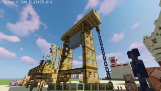 Minecraft 1.16 - Functional Guillotine test.