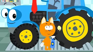 Котенок и автомойка 🚜😺 – Чесотка – Серия 4 | Мультик для детей про машинки