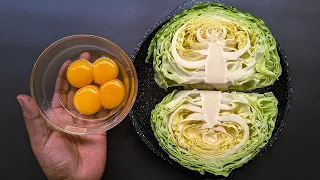 Just Add Eggs With Cabbage Its So Delicious / Simple Breakfast Recipe / Cheap & Tasty Snacks