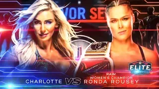 WWE 2k19 : Survivor Series 2018 Ronda Rousey Vs Charlotte Flair | Wwe 2k19 Gameplay 60fps 1080p HD