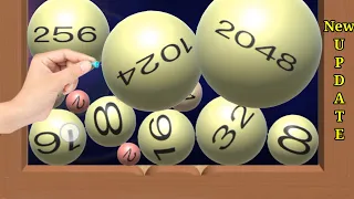 3D Roll Ball - 2048 Merge Puzzle 🧩 gameplay in Algodoo and Unity