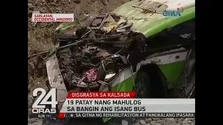 24 Oras: 19 patay nang mahulog sa bangin ang isang bus