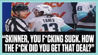 SEATTLE KRAKEN - BRANDON TANEV TELLS JEFF SKINNER HE "FN" SUCKS