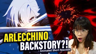TRAGIC AND EPIC?? "The Song Burning in the Embers" Arlecchino Animated Short Reaction