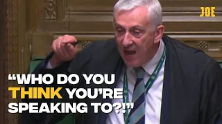 Absolutely furious Speaker completely loses it with Tory Minister for breaking rules of the House